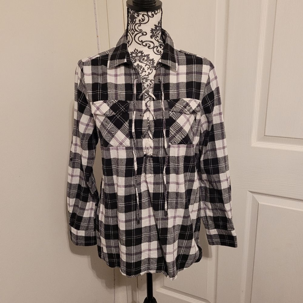 Hayes woman's plaid top‎